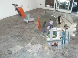 Pulido de pisos en concreto